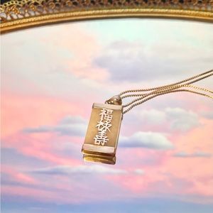 Jade jadeite gemstone sterling silver lucky pendant necklace